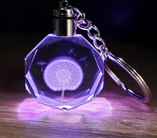 Karahindiba Temalı Işıklı Anahtarlık