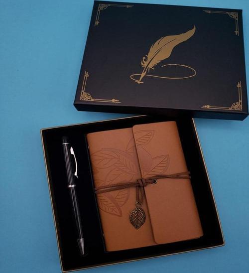 Taba Deri Defter ve Kalem Set