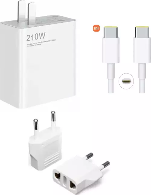 Orijinal Xiaomi Şarj Aleti 210 Watt Note 8/9/10 Notebook Tablet Hızlı Şarj Aleti Başlık+Kablo Set