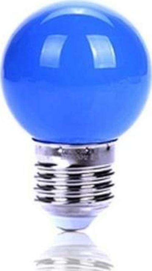 Mavi  1W Ledli Gece Lambası E-27 Duylu