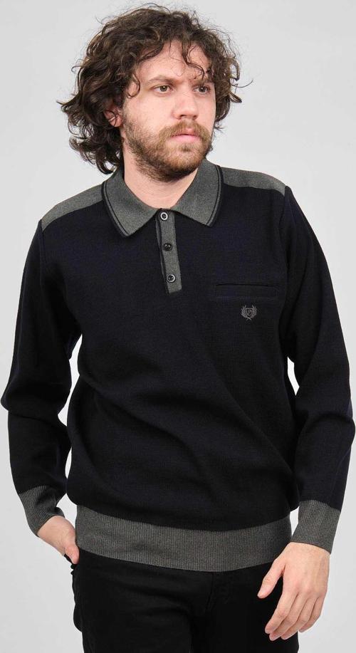 Erkek Polo Yaka Kazak 1579413 Lacivert