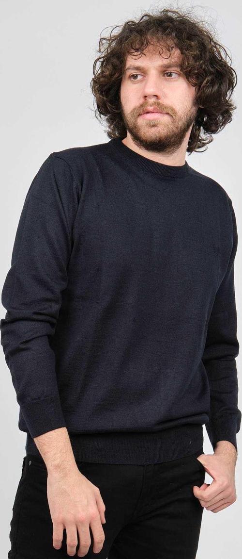 Erkek Bisiklet Yaka Yün Kazak 1572019 Lacivert