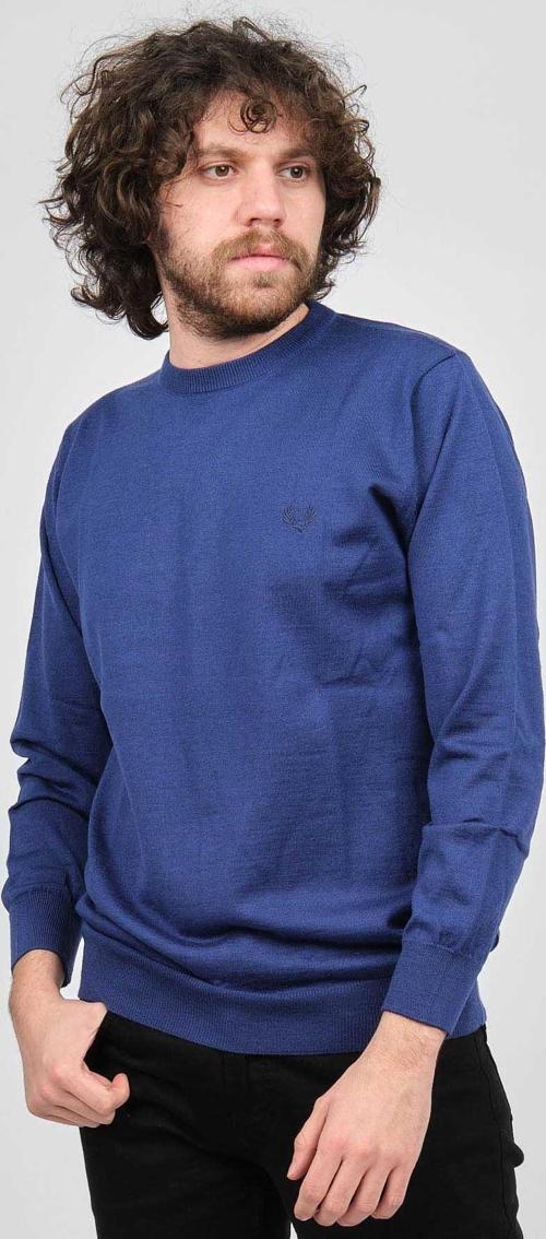 Erkek Bisiklet Yaka Yün Kazak 1572019 Saks