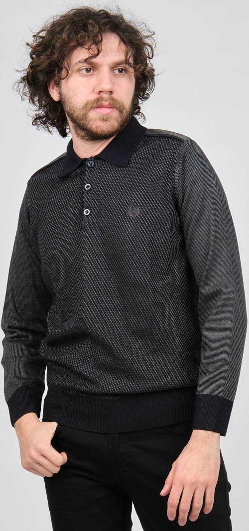Erkek Polo Yaka Kazak 1577412 Füme