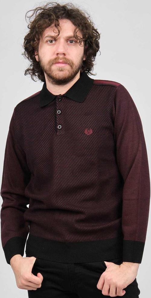 Erkek Polo Yaka Kazak 1577412 Bordo