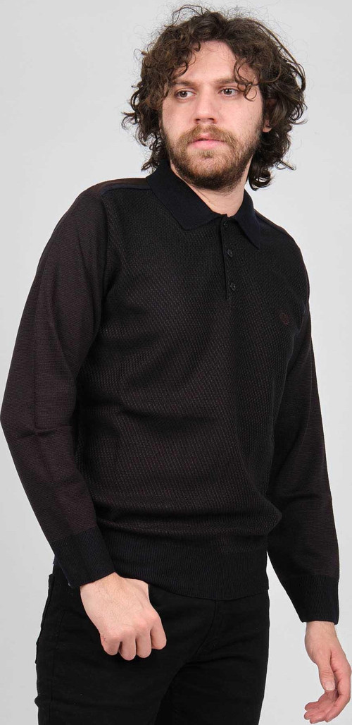 Erkek Polo Yaka Kazak 1577412 Lacivert