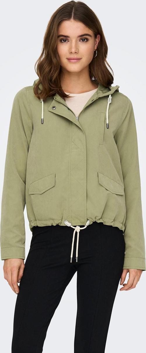 Kadın Onlskylar Kapüşonlu İnce Mont 15218613 Haki