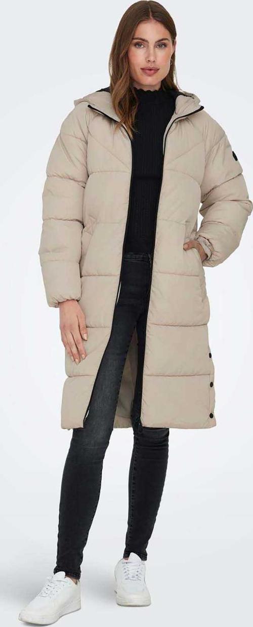 Kadın Onlnewamanda Kapüşonlu Puffer Kaban 15304786 Taş