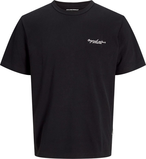 Erkek Jorboston Relaxed Fit Bisiklet Yaka Baskı Detaylı %100 Pamuk T-Shirt 12272968 Siyah
