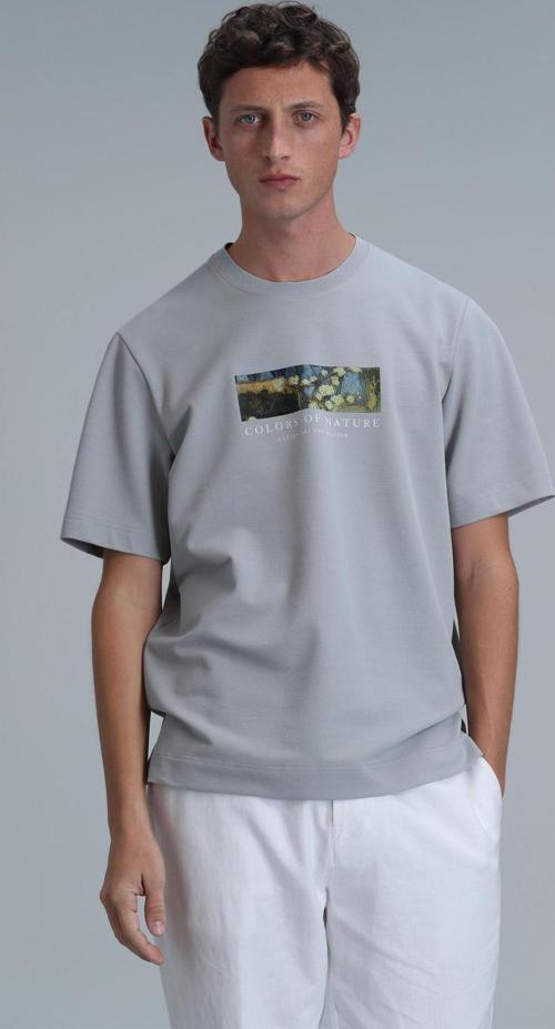 Erkek Bıanca Modern Grafik T-Shirt 111020193 Nane Yeşili