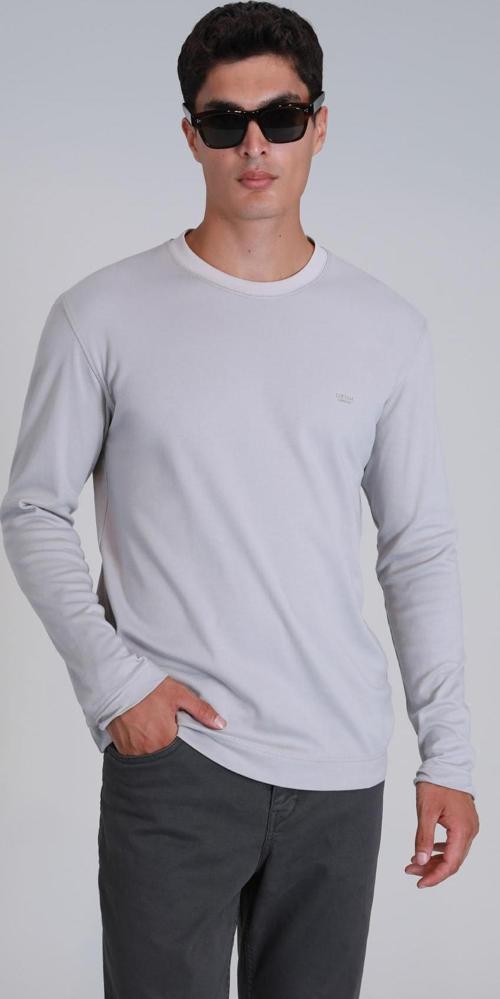 Erkek Patrıce Uzun Kol T-Shirt 112020041 Taş
