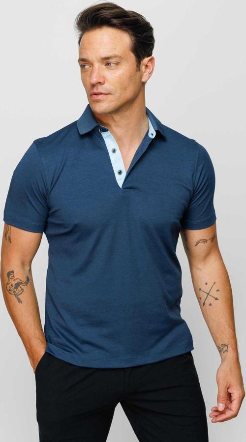 Erkek Polo Yaka T-Shirt 23301 Petrol