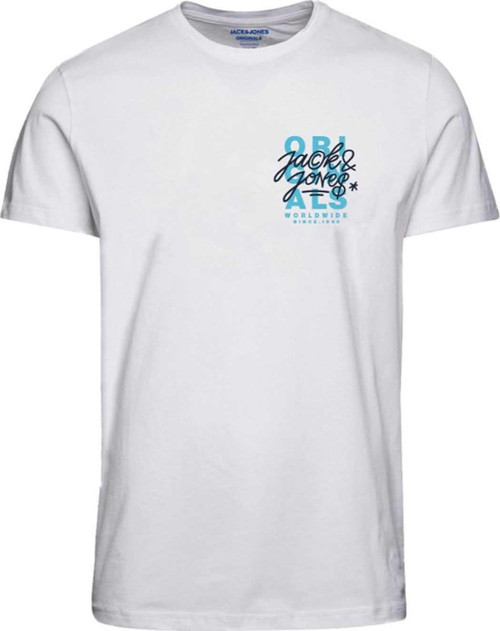 Erkek Jordonovan Baskı Detaylı Bisiklet Yaka T-Shirt 12232636 Beyaz