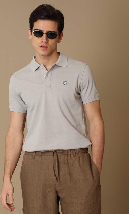 Erkek Laon Spor Polo Yaka T-Shirt 111040091 Taş