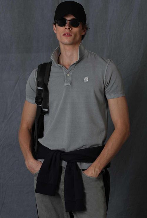 Erkek Vernon Spor Polo Yaka T-Shirt 111040121 Gri