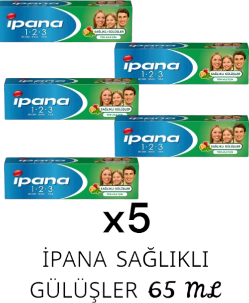 Ipana Sağlıklı Gülüşler Tüm Aile Için 65 ml x5 Adet
