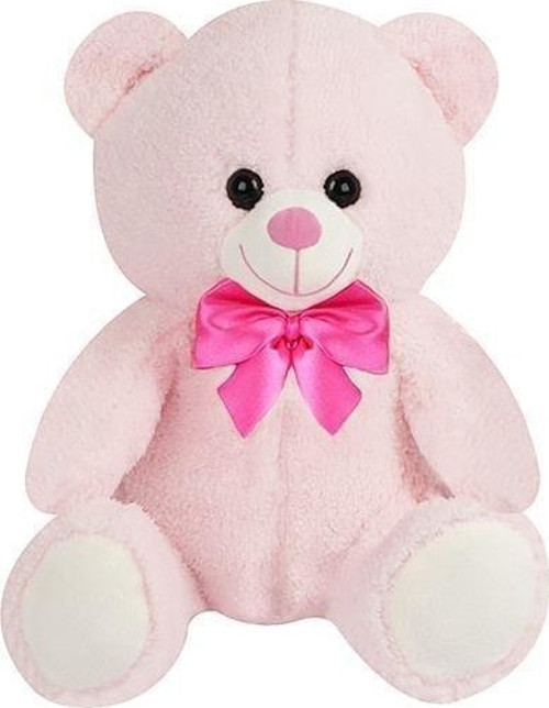 Kurdeleli Peluş Ayı (Pembe) 30 cm