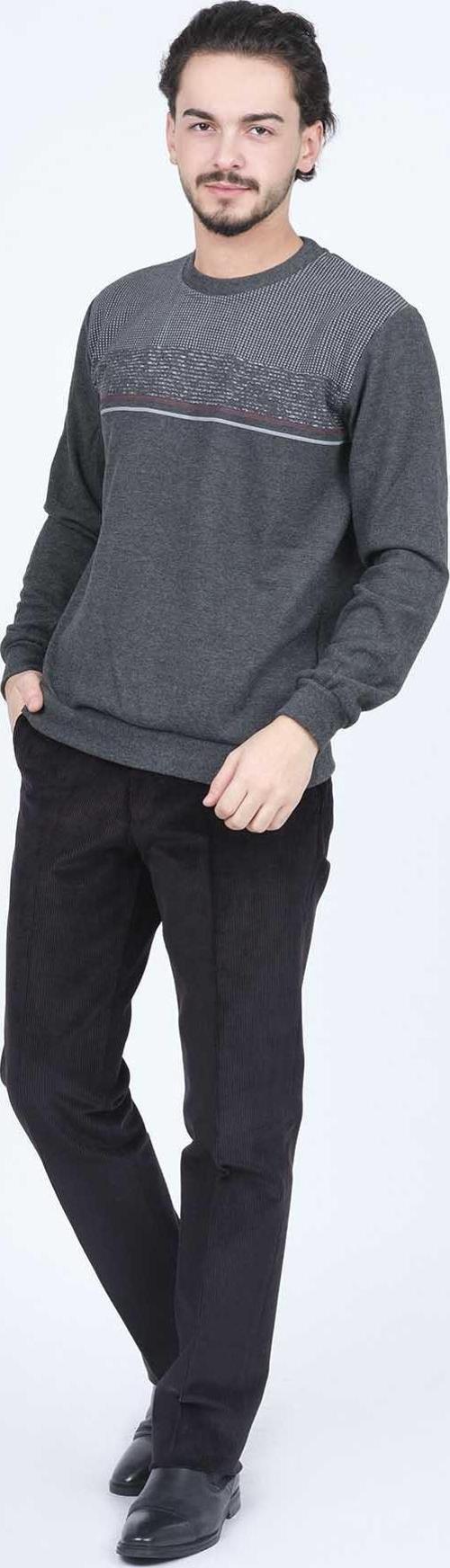 Erkek Bisiklet Yaka Triko Sweat 6743616 Füme