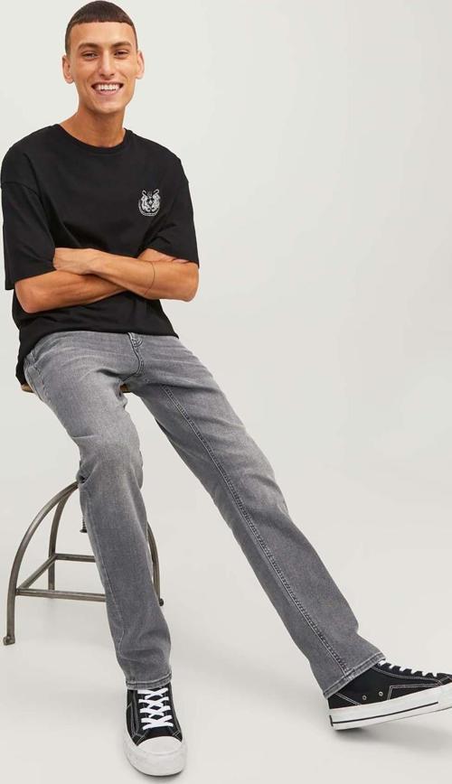 Erkek Jjıglenn Düşük Bel Slim Fit Jean Pantolon 12243599 Siyah