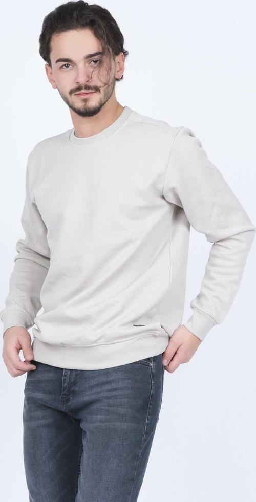 Erkek Bisiklet Yaka Sweatshirt 62422106 Taş