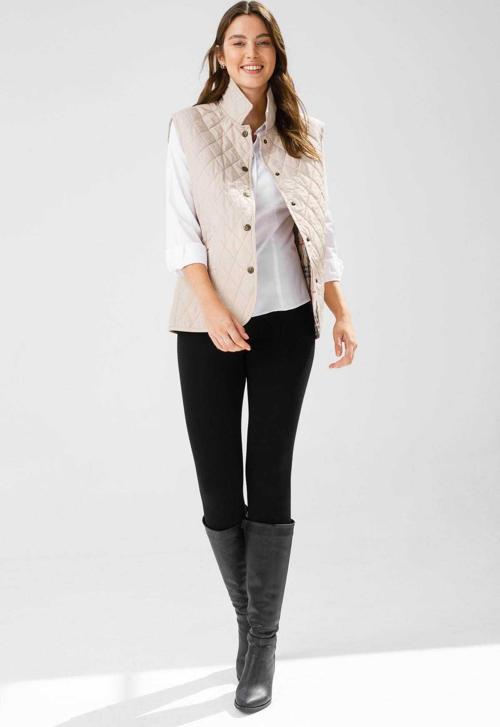 Kadın Kapitone Yelek 02421437 Bej