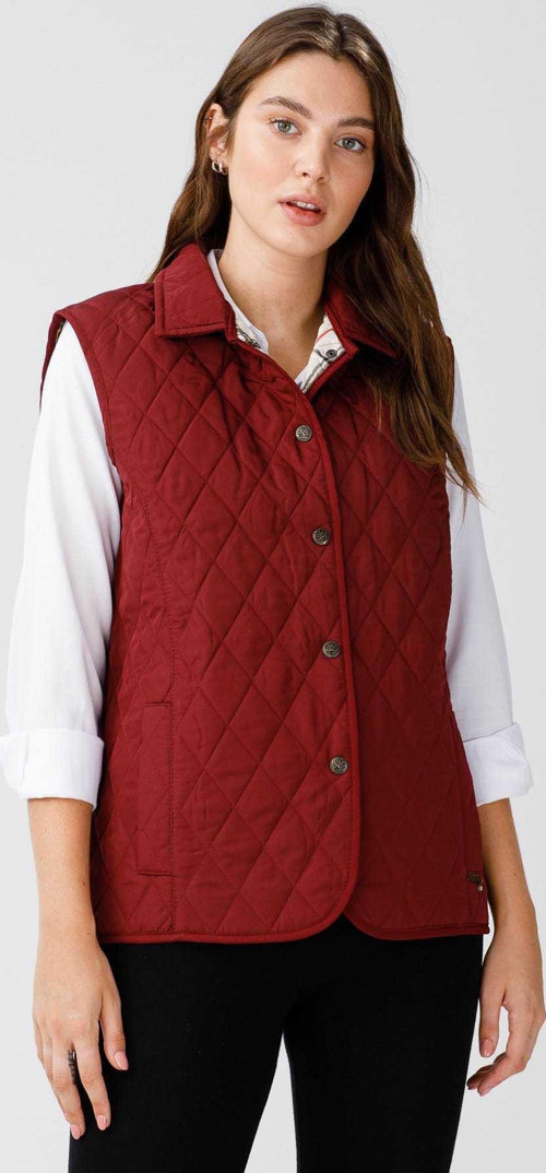 Kadın Kapitone Yelek 02421437 Bordo