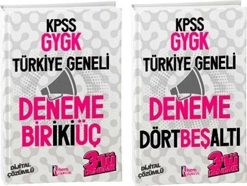 İsem 2025 KPSS Genel Yetenek Genel Kültür Türkiye Geneli 6 Deneme (1-2-3-4-5-6) 2 li Set İsem Yayınları