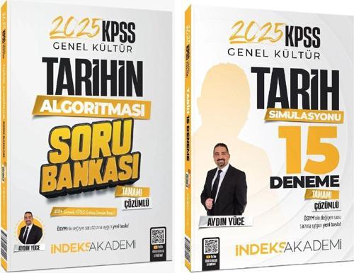 İndeks Akademi 2025 KPSS Tarih Soru Bankası + 15 Deneme 2 li Set - Aydın Yüce İndeks Akademi