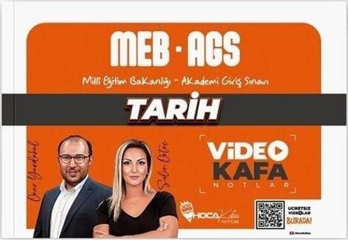 Hoca Kafası 2025 MEB-AGS Tarih Video Kafa Notlar - Onur Yurdakul, Selin Ortaç Hoca Kafası Yayınları