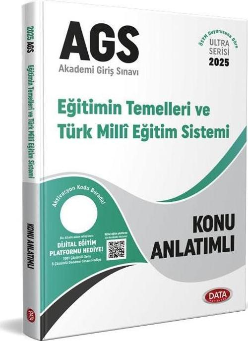 Data 2025 MEB-AGS Eğitimin Temelleri ve Türk Milli Eğitim Sistemi Konu Anlatımlı Data Yayınları