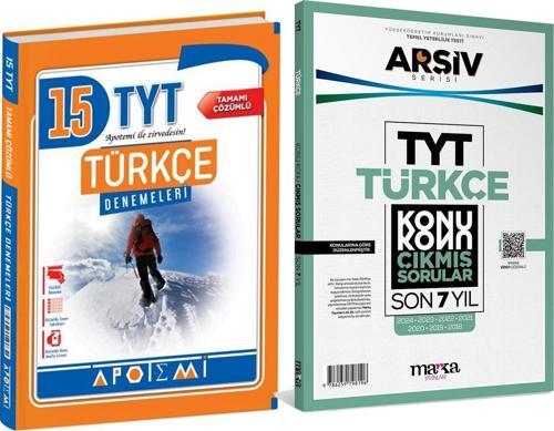 Apotemi Yayınları TYT Türkçe Deneme ve Konu Konu Son 7 Yıl Çıkmış Sorular Seti 2 Kitap