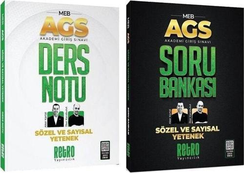 Retro 2025 MEB AGS Sözel ve Sayısal Yetenek Ders Notu + Soru Bankası 2 li Set - Aker Kartal, İlker Karabulut