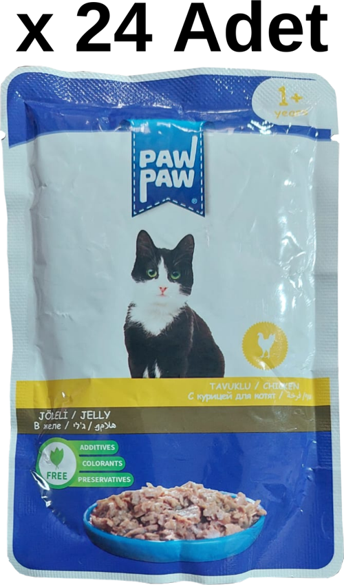 Jöle İçinde Tavuklu Yaş Kedi Maması 85 gr x 24 Adet