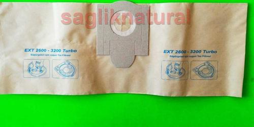 EXT 2600-3200 Turbo Elektrikli Süpürge Toz Torbası 10 Adet