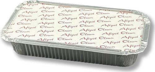Alüminyum Kapaklı Kap Tabak Kase Yemek Ve Salata 500Gr