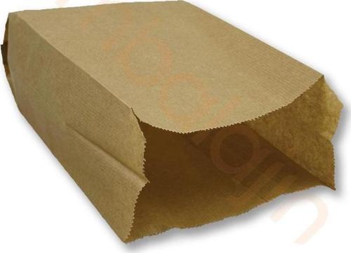 Orta Boy Kraft-Şamua Çizgili Kese Kağıdı, Hediye Paketi 12X29Cm Düz Renk