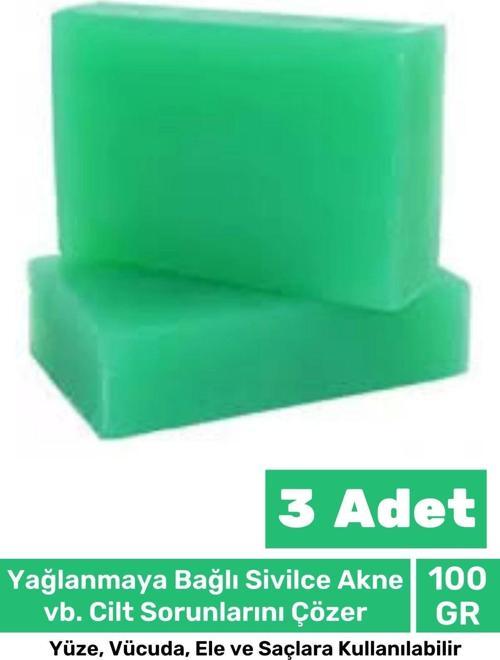 100% Doğal Güzel Kokulu El Yüz Saç Vücut Cilt Onaran Kolajen Etkili Okaliptus Bitkisel Sabun 3 Adet