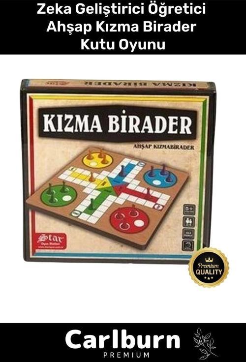 Premium Eğitici Zeka Geliştirici Öğretici Eğlence Aile Parti Ahşap Kızma Birader Kutu Oyunu