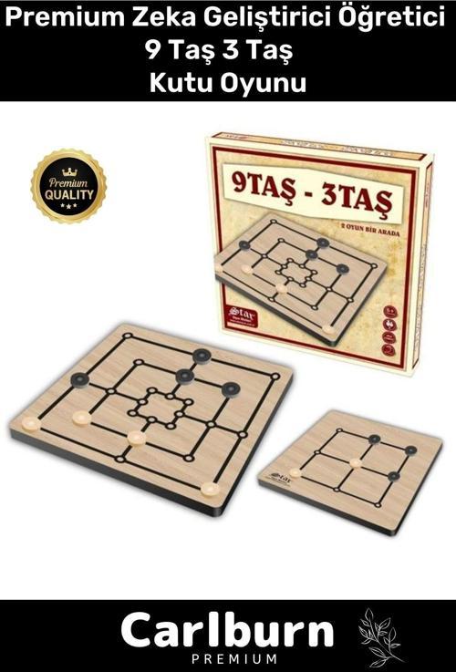Premium Eğitici Zeka Geliştirici Öğretici Eğlence Aile Parti Yılbaşı Etkinlik 9 Taş 3 Taş Oyun