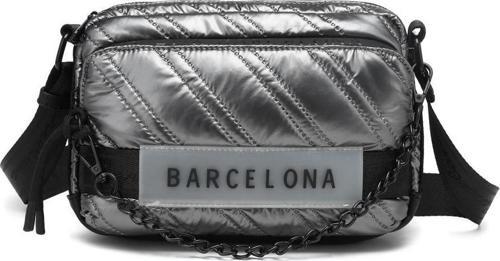 21K Barcelona Parlak Kumaş Askılı Kadın Postacı Çantası 3256