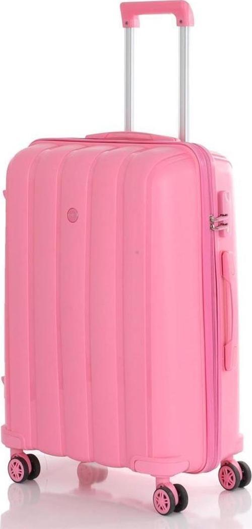 Orta Boy Kırılmaz Silikon Seyahat Valizi Bavulu V305