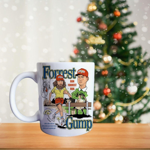 Forest Gump film temalı porselen kupa