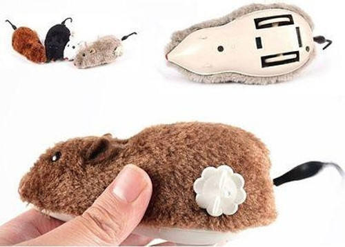Kurmalı Tüylü Kedi Eğitim Oyuncağı Tüylü Fare