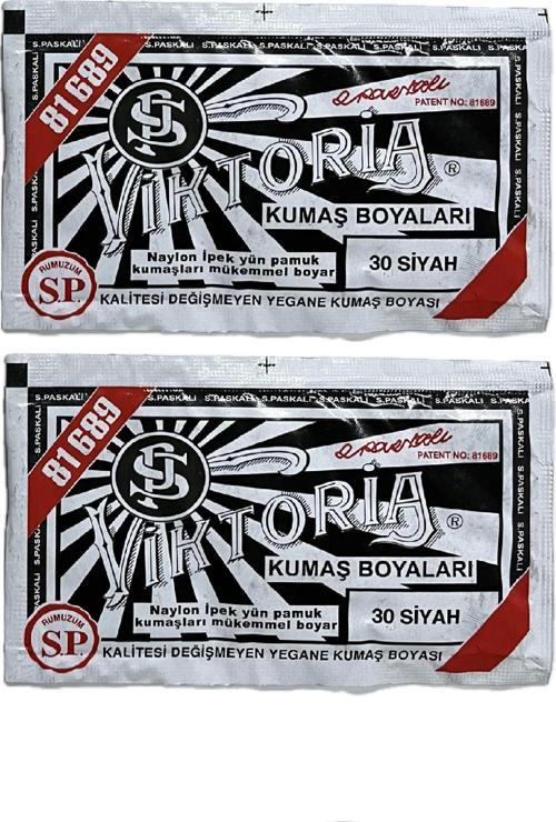 Siyah Kumaş Boyası Viktoria 10gr 2Adet