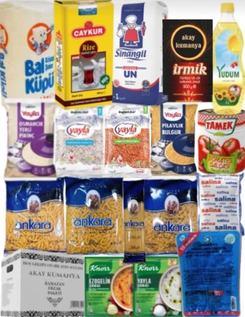 Ramazan Erzak Yardım Paketi Kumanya Kolisi 18 Parça
