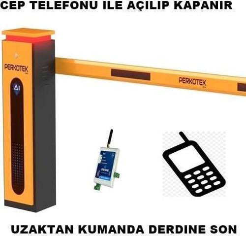 Cep Telefonu Kontrollü Otopark Bariyeri 6 Metre Kollu + Cep Telefonu Modülü