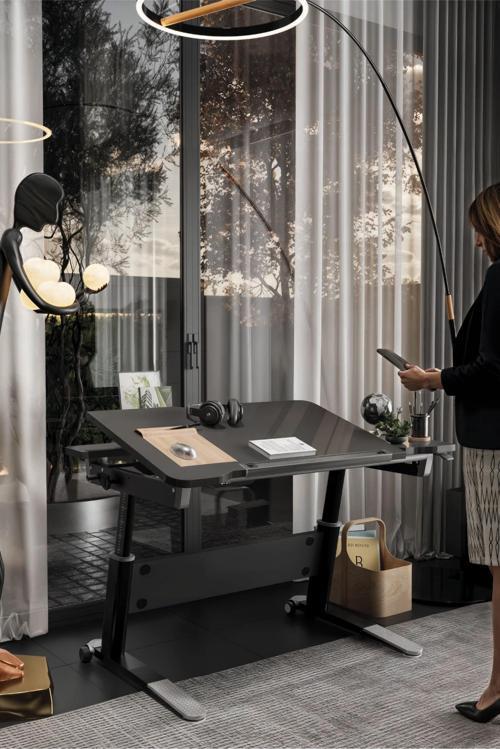 Yükseklik ve Eğim Ayarlı, Sirius Simple Bilgisayar, Ofis ve Çalışma Masası Antrasit