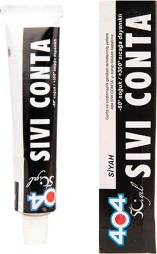 404 Siyah Sıvı Conta 45 Gr 400°C Dayanıklı 1 Adet
