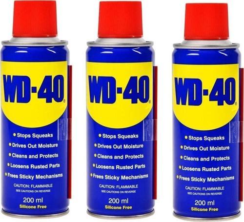 Wd 40 3 Adet X 200 Ml Koruyucu Yağlayıcı Ve Pas Sökücü Wd-40