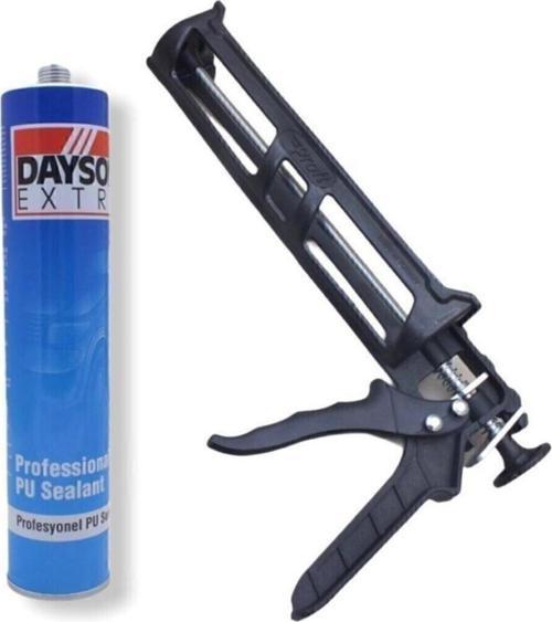 Pu Mastik Silikon Yapıştırıcı Siyah 280 Ml Silikon Tabancası